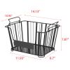 Oceanstar 3-Tier Metal Wire Storage Basket Stand with Removable Baskets – Black